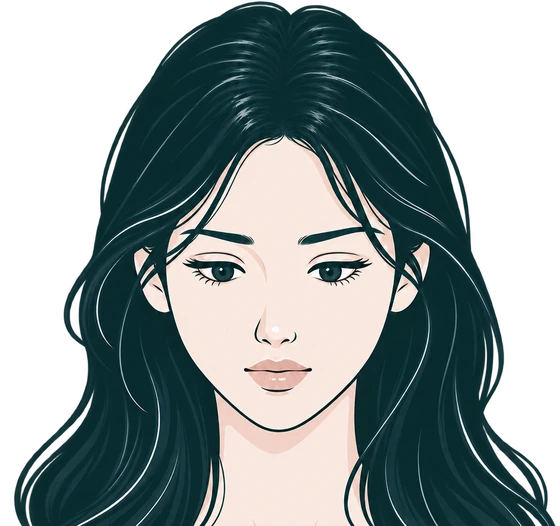 Ilustração do cabelo em 6 a 12 meses de uso